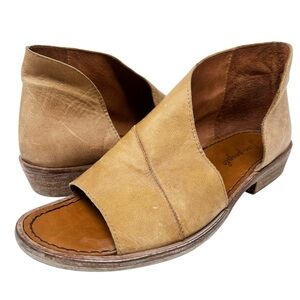 Free People Tan Leather Sandals
